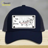 Take The Journey Novelty License Plate Hat Mesh / Navy