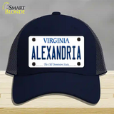Alexandria Virginia Novelty License Plate Hat Mesh / Navy
