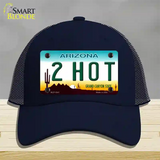 2 Hot Arizona Novelty License Plate Hat Mesh / Navy