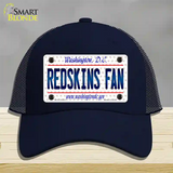 Redskins Fan Washington DC Novelty License Plate Hat Mesh / Navy