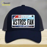 Astros Fan Texas Novelty License Plate Hat Mesh / Navy