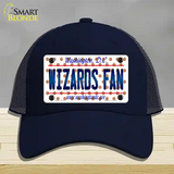 Wizards Fan Washington DC Novelty License Plate Hat Mesh / Navy
