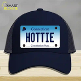 Hottie Connecticut Novelty License Plate Hat Mesh / Navy