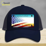 Arizona with American Flag Novelty License Plate Hat HAT-MLP-12331