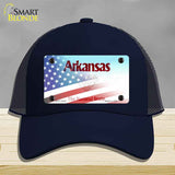 Arkansas with American Flag Novelty License Plate Hat HAT-MLP-12332