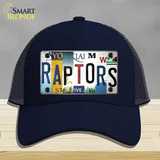 Raptors Strip Art Novelty License Plate Hat Tag Mesh Navy