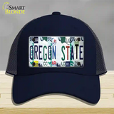 Oregon State Strip Art Novelty License Plate Hat Tag Mesh Navy