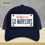 Go Warriors Novelty License Plate Hat Tag Mesh Navy