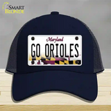 Go Orioles Novelty License Plate Hat Tag Mesh Navy