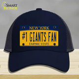 Number 1 Giants Fan New York Novelty License Plate Hat Tag Mesh Navy