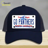 Go Panthers North Carolina Novelty License Plate Hat Tag Mesh Navy