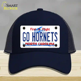 Hornets Fan Novelty License Plate Hat Tag Mesh Navy