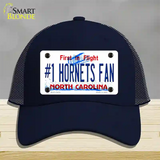 Number 1 Hornets Fan Novelty License Plate Hat Tag Mesh Navy