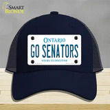 Go Senators Novelty License Plate Hat Tag Mesh Navy