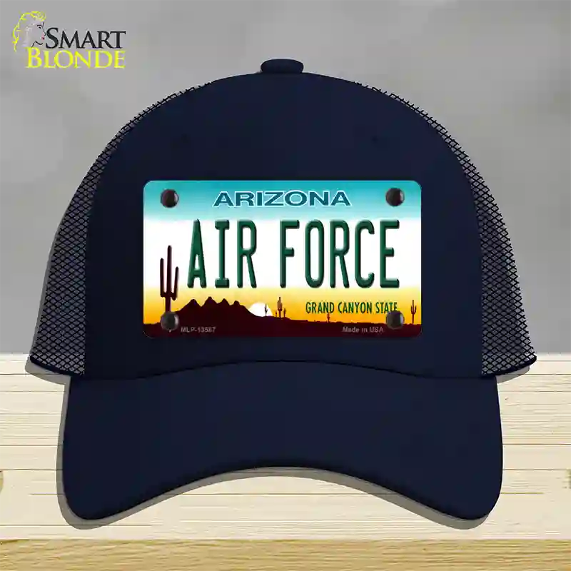 Air Force Arizona Novelty License Plate Hat Tag Mesh Navy