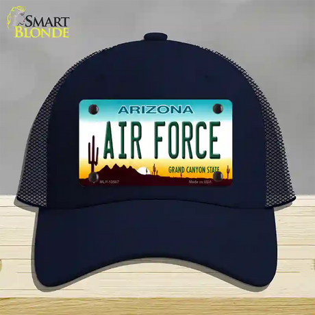 Air Force Arizona Novelty License Plate Hat Tag Mesh / Navy