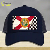 Florida Racing Flag Novelty License Plate Hat Tag Mesh Navy