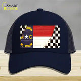 North Carolina Racing Flag Novelty License Plate Hat Tag Mesh Navy