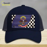 North Dakota Racing Flag Novelty License Plate Hat Tag Mesh Navy