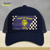 Oregon Racing Flag Novelty License Plate Hat Tag Mesh Navy