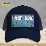 Lake Time Novelty License Plate Hat Tag Mesh Navy
