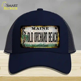 Old Orchard Beach Maine Rusty Novelty License Plate Hat Tag Mesh Navy