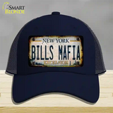 Bills Mafia New York Rusty Novelty License Plate Hat Tag Mesh Navy