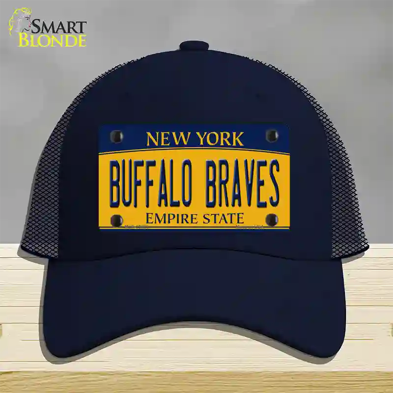 Buffalo Braves New York Novelty License Plate Hat Tag Mesh Navy
