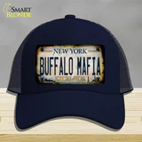 Buffalo Mafia Excelsior New York Rusty Novelty License Plate Hat Tag Mesh Navy