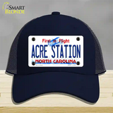 Acre Station North Carolina Novelty License Plate Hat Tag Mesh Navy