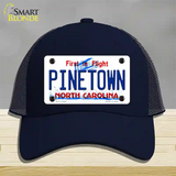 Pinetown North Carolina Novelty License Plate Hat Tag Mesh Navy