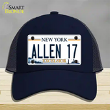 Allen 17 NY Excelsior Novelty License Plate Hat Tag Mesh Navy