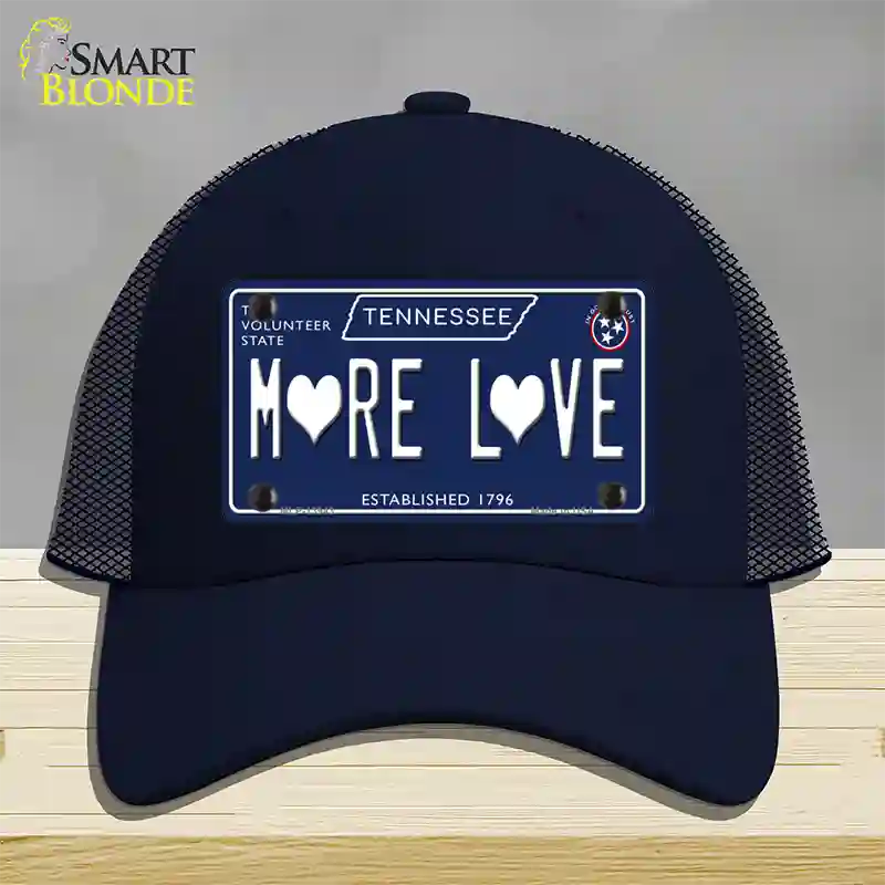 More Love Hearts Tennessee Blue Novelty License Plate Hat Tag Mesh Navy