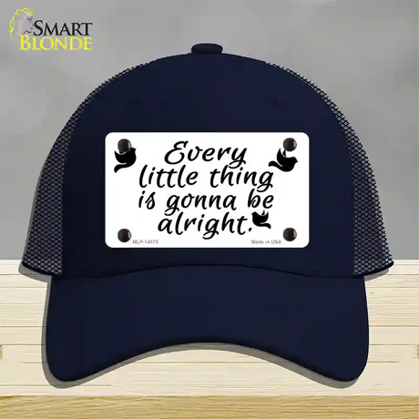 Every Little Thing Novelty License Plate Hat Mesh / Navy