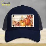 Autumn Pumpkins & Leaves Novelty License Plate Hat HAT-MLP-14516