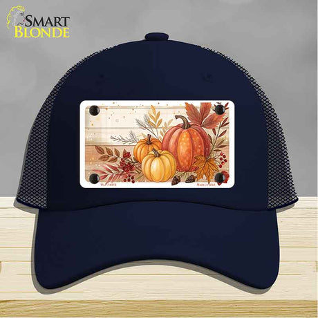 Autumn Pumpkins & Leaves Novelty License Plate Hat HAT-MLP-14516