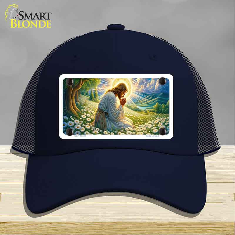 Jesus Praying Novelty License Plate Hat HAT-MLP-14521