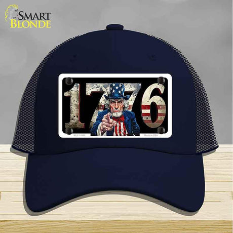1776 Uncle Sam Novelty License Plate Hat HAT-MLP-14548 Mesh Navy
