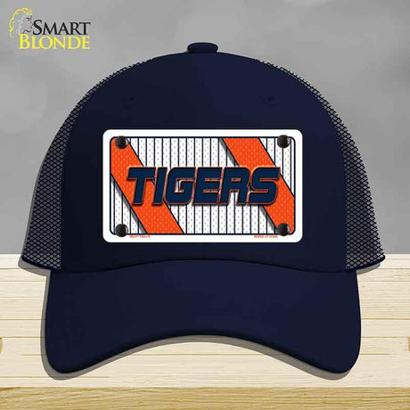 TIGERS Graphic Novelty License Plate Hat HAT-MLP-14574 Mesh Navy