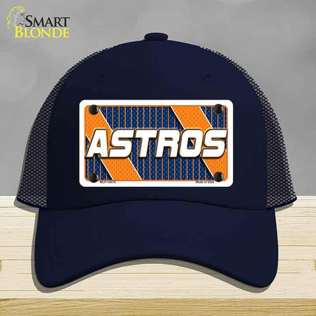 ASTROS Graphic Novelty License Plate Hat HAT-MLP-14575 Mesh Navy