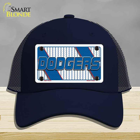 DODGERS Graphic Novelty License Plate Hat HAT-MLP-14578 Mesh Navy