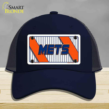 METS Graphic Novelty License Plate Hat HAT-MLP-14582 Mesh Navy