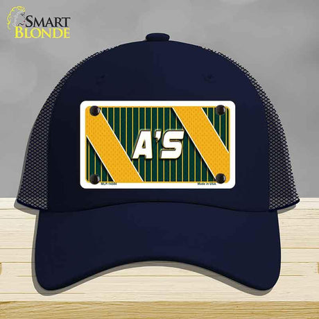 As Graphic Novelty License Plate Hat HAT-MLP-14584 Mesh Navy