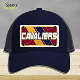 Navy blue cap with 'CAVALIERS' license plate design on a gray background