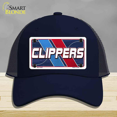 Navy blue cap with 'CLIPPERS' logo on a gray background