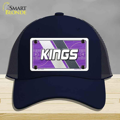 Navy blue cap with 'KINGS' logo on a gray background