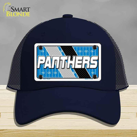 PANTHERS Graphic Novelty License Plate Hat HAT-MLP-14629 Mesh Navy