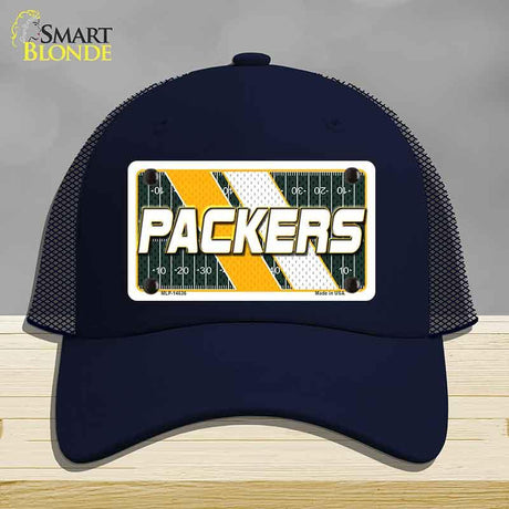 PACKERS Graphic Novelty License Plate Hat HAT-MLP-14636 Mesh Navy