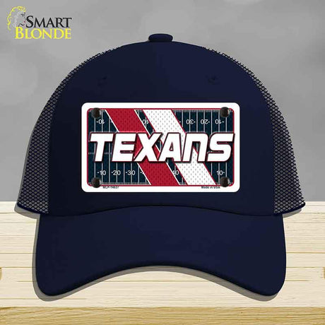 TEXANS Graphic Novelty License Plate Hat HAT-MLP-14637 Mesh Navy