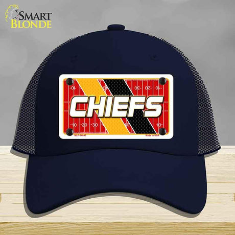 CHIEFS Graphic Novelty License Plate Hat HAT-MLP-14640 Mesh Navy